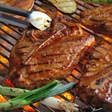 Barbecued Pork Steaks