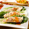 Citrus Alaska Pollock Lettuce Wraps